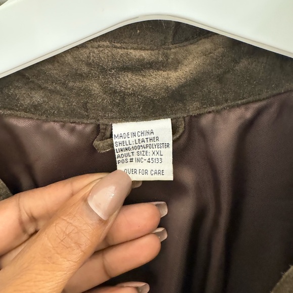 Brown Suede Button Down Shirt - Picture 4 of 8